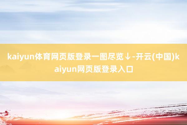 kaiyun体育网页版登录一图尽览↓-开云(中国)kaiyun网页版登录入口